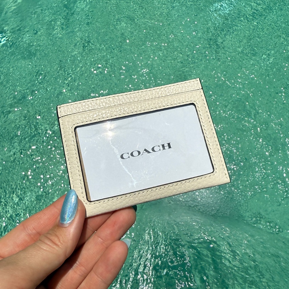 Coach 🍓 Strawberry Print Slim ID Card Case - Picture 2 of 4